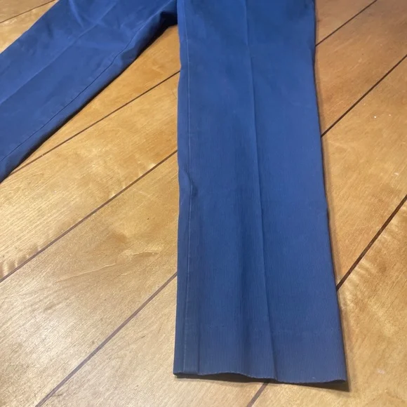 Incotex Slowear Chino Pants Slim Straight Navy Flat Front 32x30 NICE!! - Picture 6 of 16